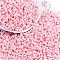 Baking Paint Glass Seed Beads, Round Hole, Peanut, Pink, 3.5x6x3.5mm, Hole: 0.9mm, about 83pcs/10g