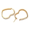 304 Stainless Steel Heart Hoop Earrings, with Polymer Clay and Rhinestone, Real 18K Gold Plated, 40.5x34x3.5mm, Pin: 0.8mm