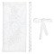 Flower Pattern Mesh Bridal Dress Zipper Replacement, Adjustable Fit Satin Corset Back Kit, Lace-up Formal Prom Dress, White, 450~3245x18~240x0.4~1.2mm, 3pcs