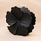 Flower Plastic Claw Hair Clips, Hair Accessories for Women & Girls, Black, 75x80x45mm