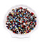 Glass Beads, Mixed Style, Faceted, Mixed Shape, Mixed Color, 2.5~4.5x2.5~3.5mm, Hole: 0.8~1mm, about 1500~1550pcs/50g, about 50g/bag