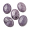 Natural Lepidolite Cabochons, Oval, 30x21.5~22x5~8.5mm