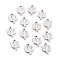 Non-Tarnish 304 Stainless Steel Pendants, Matte Style, Greek Alphabet, Stainless Steel Color, Letter.Y, Letter.Y: 11x8x1.5mm, Hole: 1.5mm