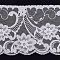 Lace Trim Nylon Ribbon for Jewelry Making, White, 3-1/2 inch(90mm), about 120yards/roll(109.728m/roll)