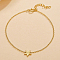 Star 925 Sterling Silver Link Bracelet, Golden