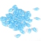 5Pcs Transparent Glass Beads, Top Drilled, Teardrop, Light Sky Blue, 14x8mm, Hole: 1mm, about 5pcs/bag, 1bag/set