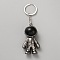 Plastic Keychain, Spaceman, Gray, 10.5cm