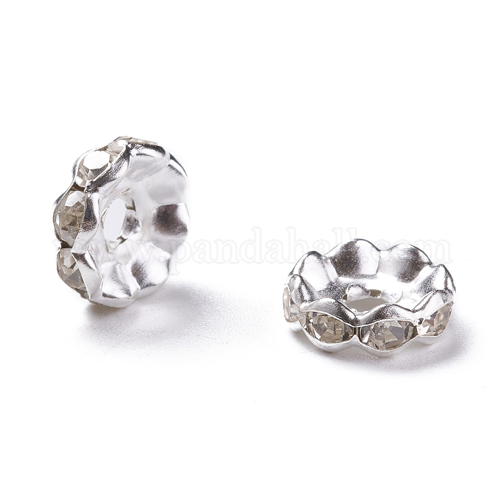 Triple Necklace Hook PH PandaHall 90pcs 3 Color Rhinestone Spacers Bars Brass 3 Ring Spacer-864198