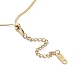 201 doppellagige Halskette aus Edelstahl mit runden Kugelperlen für Damen NJEW-D055-01G-4