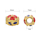 Perlas de esmalte de aleación de estilo chino X-ENAM-L015-01A-G-6