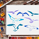 FINGERINSPIRE Seagull Stencils for Painting 29.7x21cm Flying Birds Stencil Reusable Hawks Stencil DIY Craft Bird Drawing Stencil for Painting on Wood Paper Fabric Floor Wall DIY-WH0202-194-6