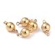 Perle pendenti in ottone con cappuccio KK-O133-200C-G-2