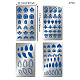 Fingerinspire 4 pz 4 stile elemento mandela personalizzato 304 stampini per fustelle in acciaio inossidabile DIY-FG0002-11-3