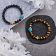 Crafans bricolage bracelet de pierres précieuses pour hommes avec kits de fabrication de croix DIY-CF0001-21-6