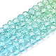 Transparent Glass Beads Strands X-GLAA-E036-07Y-2