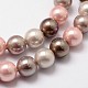 Cuentas perlas de concha de perla X-BSHE-L017-15-3