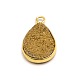 Electroplate Natural Gemstone Pendants G-F157-08A-2
