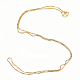 Herstellung von Halsketten aus Messing-Kastenketten MAK-Q012-02G-2