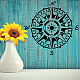 Mayjoydiy pochoir rose des vents modèle de pochoir boussole solaire 11.8 × 11.8 pouces grand pochoir mural bordure florale vintage avec pinceau sur murs en bois sol en béton DIY-MA0001-41-7