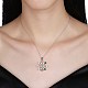 925 стерлингового серебра микро Pave ожерелья из циркония кулон BB34073-2