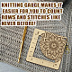Wooden Square Frame Crochet Ruler DIY-WH0536-009-4
