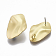 Accessoires de puces d'oreilles en alliage avec surface lisse PALLOY-T064-42MG-2