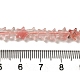 Cuentas de cristal de cuarzo cereza hebras G-G085-B08-02-4