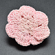 綿のかぎ針編みの花  ラベンダーブラッシュ  46~50x17~20mm AJEW-L040-03-2