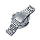 合金の腕時計ヘッド機械式時計  ステンレス製の時計バンド付き  ステンレス鋼色  220x20mm  ウォッチヘッド：51x52x14.5mm  ウオッチフェス：39mm WACH-L044-03B-3