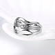 Laiton zircone cubique creux larges anneaux bande de doigt pour la fête RJEW-BB16288-7P-4