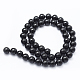 Brins de perles d'onyx noir naturel G-E469-08-8mm-2