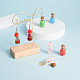 Fashewelry decorazioni ciondolo bottiglia dei desideri in vetro stile 28 pezzi 4 GLAA-FW0001-01-7