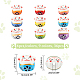 OLYCRAFT 36pcs Lucky Cat Porcelain Bead Maneki Neko Spacer Beads Fortune Cat Loose Beads Charms for Jewelry Making Nacklace Bracelet Earrings Accessories - Hole 2mm PORC-OC0001-04-2