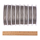 PandaHall 8 Rolls (About 50m/roll) Steel Tiger Tail Beading Wire TWIR-PH0001-04-8
