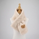 Регулируемый теплый шарф из полиэстера с искусственным мехом кролика для мальчиков и девочек COHT-PW0001-33G-1