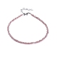Placchi perle di vetro cavigliere AJEW-AN00279-02-3