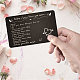 Rectangle 201 Stainless Steel Custom Thermal Transfer Wallet Card DIY-WH0252-029-4
