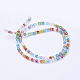 Chapelets de perles en verre électroplaqué EGLA-J047-3x2mm-46-3