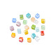 600Pcs 12 Colors Faceted Glass Beads Strands GLAA-Q026-06-4
