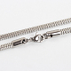 304 Stainless Steel Snake Chain Necklace Making STAS-P045-31P-1