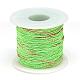 ナイロン糸とメタリックコード  薄緑  1~1.5mm  約100m /ロール NWIR-T001-A16-1