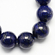 Dyed Natural Lapis Lazuli Bead Strands X-G-R173-10mm-01-1