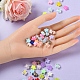 300Pcs 6 Style Transparent & Opaque & Spray Painted Acrylic Beads TACR-YW0001-46-6