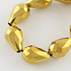 Chapelets de perles en verre électroplaqué X-EGLA-R045-6x4mm-02-1