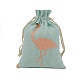 Borse con coulisse in lino&nbsp;CON-PW0001-078B-01B-1