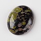 Natural de la flor del ciruelo de jade cabuchones de piedras preciosas ovales G-J329-04-18x25mm-2
