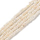 Naturales keshi abalorios de perlas hebras PEAR-E018-64-1