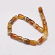 Column Natural Striped Agate/Banded Agate Bead Strands G-M257-18x13mm-11-2