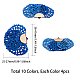SUNNYCLUE 40Pcs 10 Colors Fan Shape Filigree Pendants Earrings Making Charms with Golden Mental Hole Jewellery Findings Accessory for DIY Earring Bracelet Making IFIN-SC0001-05G-2
