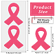 Adesivo in pvc con nastro rosa per la consapevolezza del cancro al seno DIY-WH0431-01-2